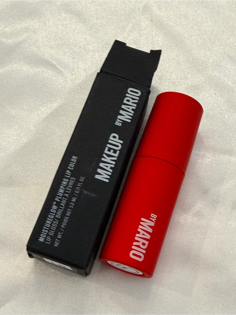 Makeup by Mario Moistureglow Plumping Lip Serum POPPY 0.11 Oz New Red Beauty